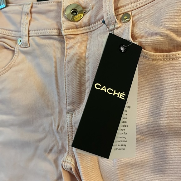 NWT Cache Skinny Pink Contour Slimming Jeans Pants 2 - Picture 5 of 9